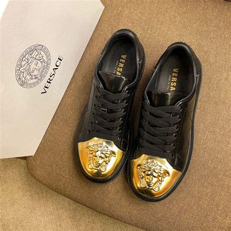 versace glittering shoe for men|versace men's shoes silver label.